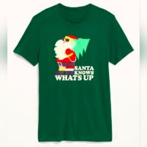 Old Navy‎ Holiday Graphic T-Shirt - The Easy Tee - Green XL